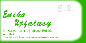 eniko ujfalusy business card